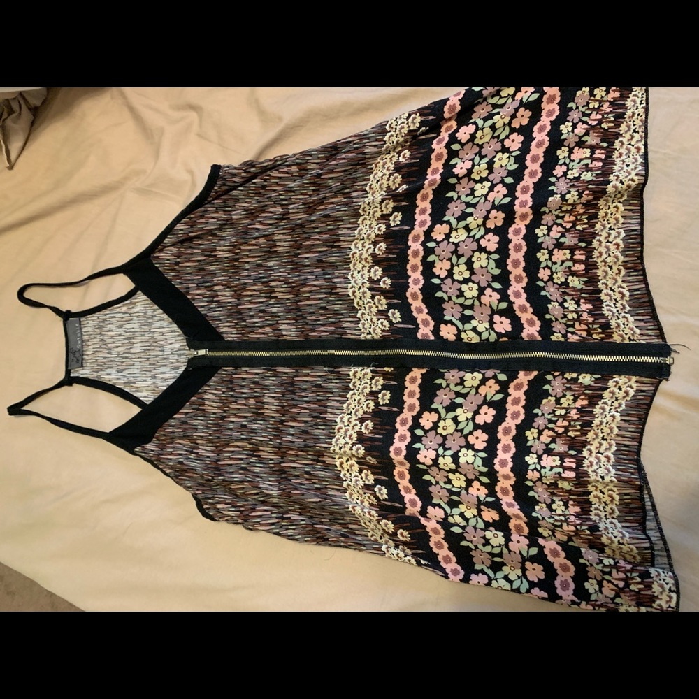 Zip up dress tank